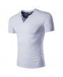 加大码男士V领棉涤混纺T恤(M–5XL)