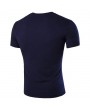 加大码男士V领棉涤混纺T恤(M–5XL)