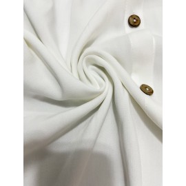 女士长袖衬衫裙 - 插肩袖、立领、不对称下摆