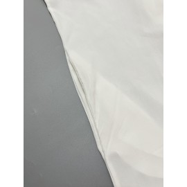 女士长袖衬衫裙 - 插肩袖、立领、不对称下摆