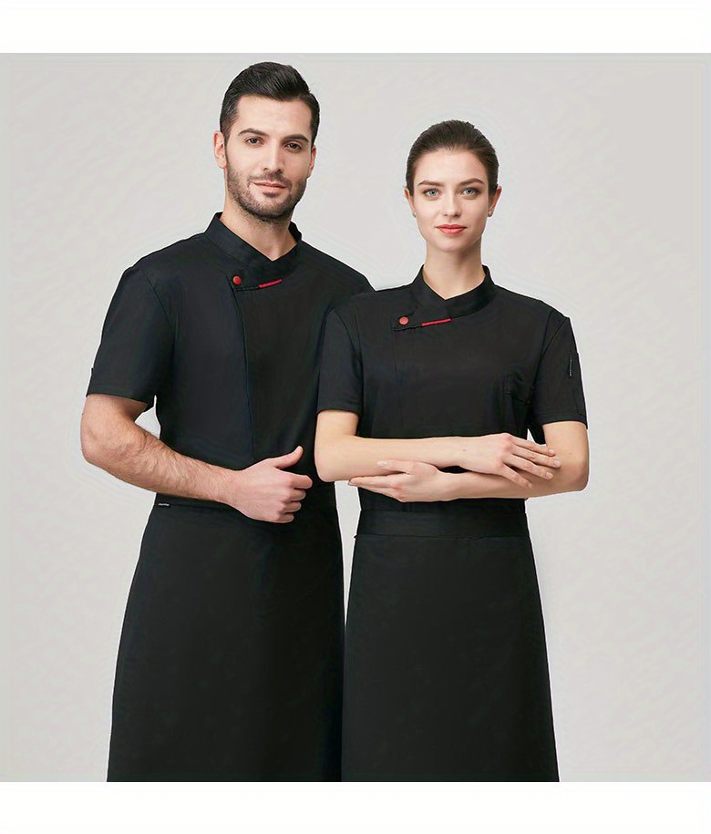 Chef Code 男士短袖经典厨师服 — 正面图