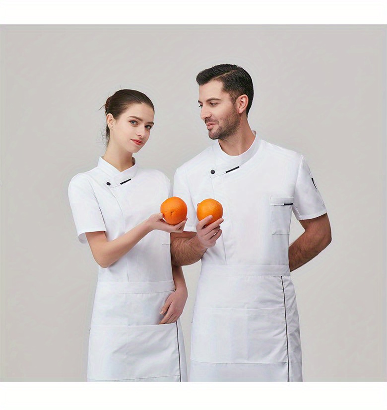 Chef Code 男士短袖经典厨师服 — 背面图