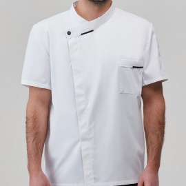 Chef Code 男士短袖涤纶厨师服