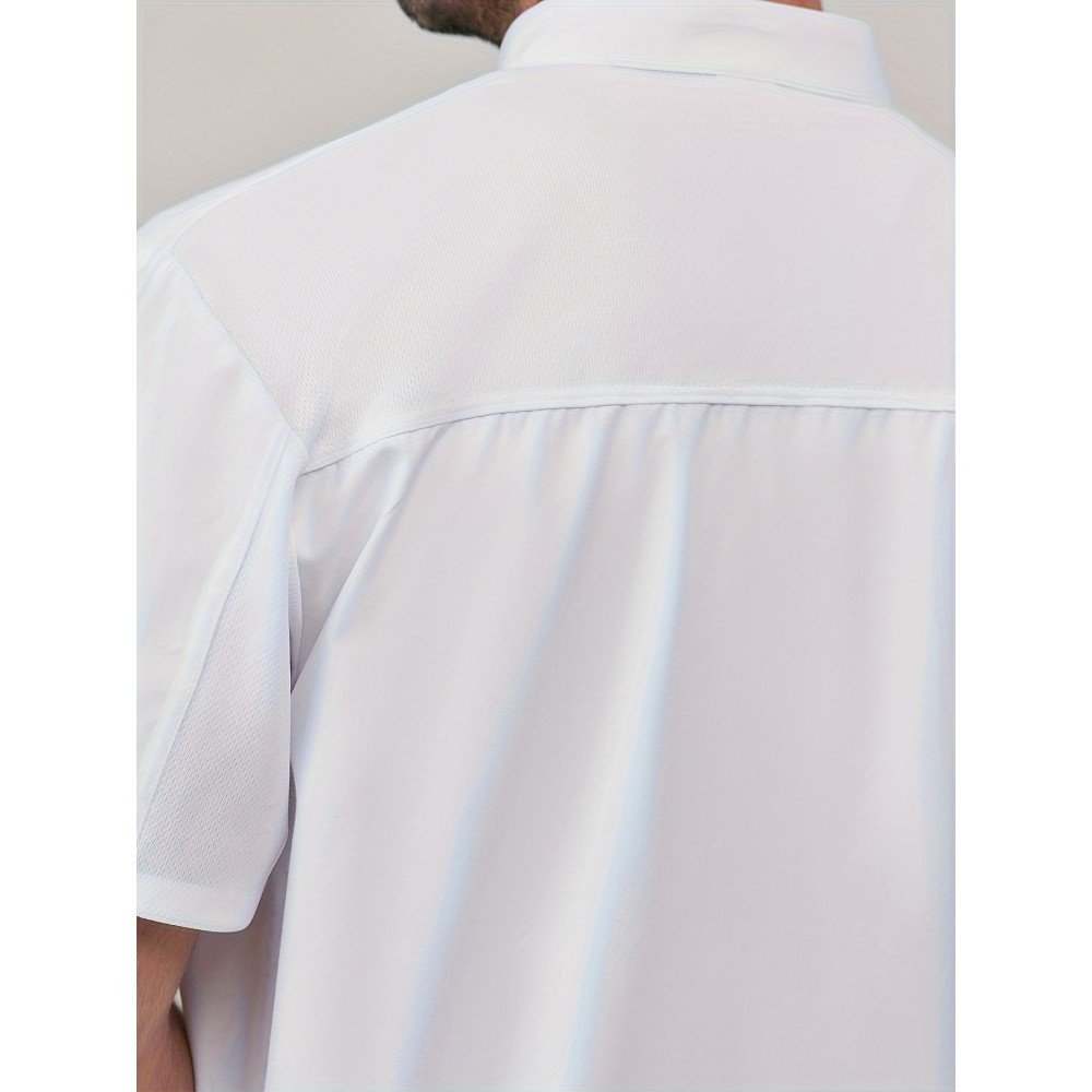 Chef Code 男士短袖涤纶厨师服