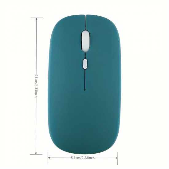 Rechargeable Wireless Mouse 1600 DPI — Silent Design, Cross-Platform Compatible
