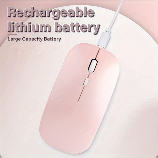 Rechargeable Wireless Mouse 1600 DPI — Silent Design, Cross-Platform Compatible