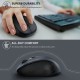 Wireless 2.4G Optical Mouse — 3-Level DPI Adjustment (800/1200/1600), 6-Button, Silent Click, Ambidextrous Design