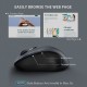 Wireless 2.4G Optical Mouse — 3-Level DPI Adjustment (800/1200/1600), 6-Button, Silent Click, Ambidextrous Design