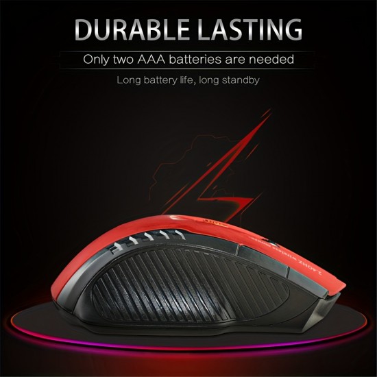 Mini 2.4GHz Wireless Optical Mouse — 1600 DPI, Animal Print Design