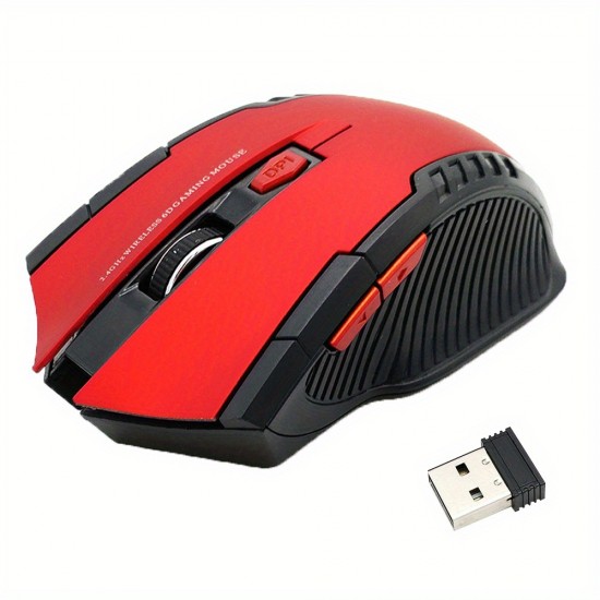 Mini 2.4GHz Wireless Optical Mouse — 1600 DPI, Animal Print Design