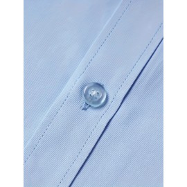 男士修身款正装衬衫——聚酯纤维棉混纺
