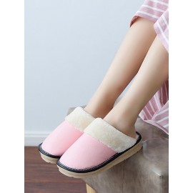 女士保暖防水室内一脚蹬拖鞋