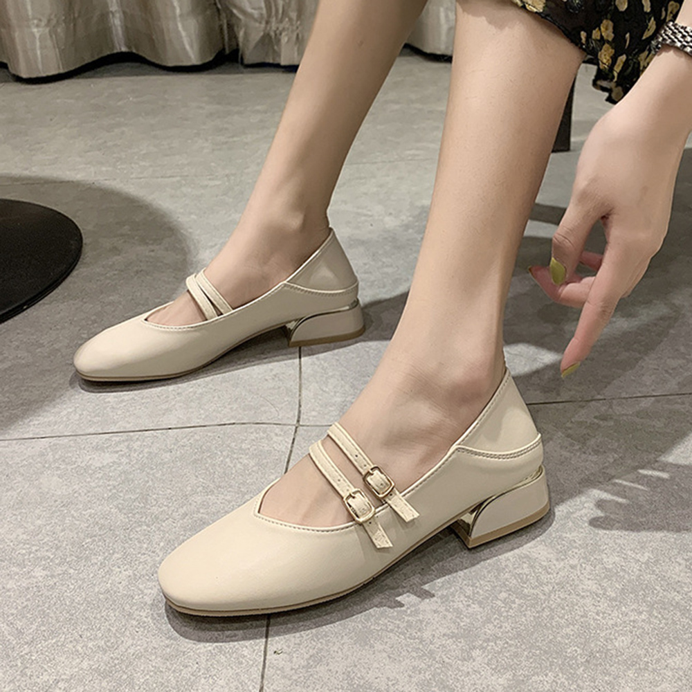 女士乐福鞋背面图