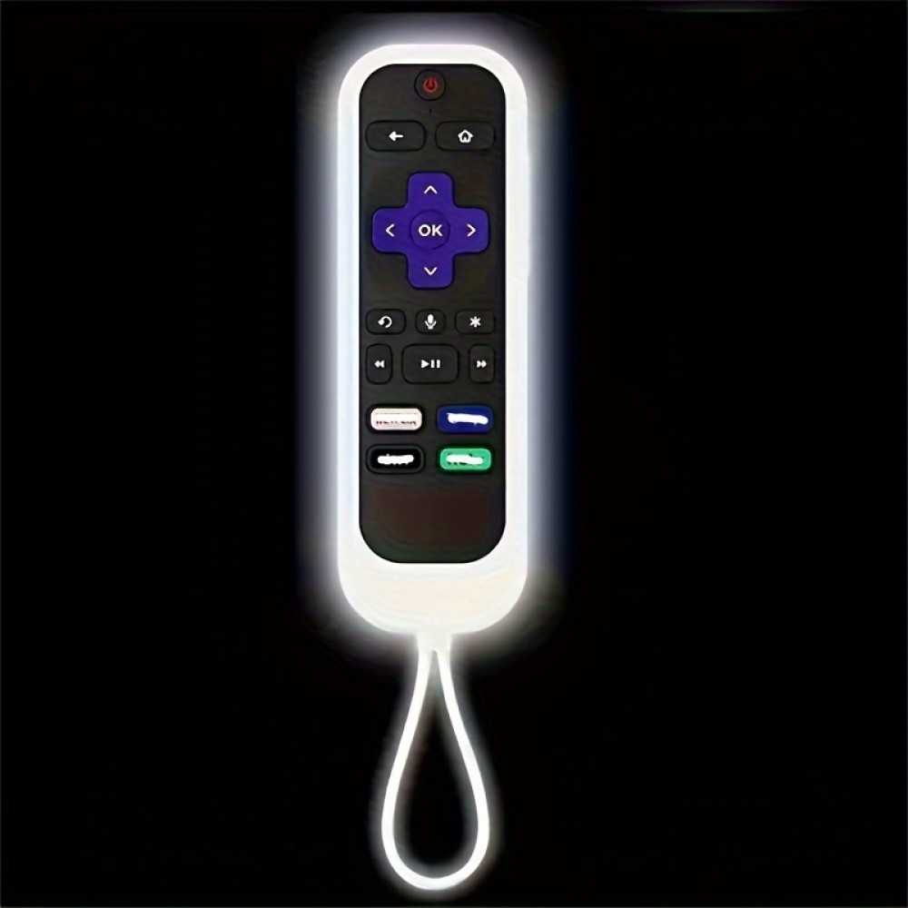 TCL Roku RC280TV Remote Silicone Protective Cover — Drop-Resistant Design with Nightlight Compatibility