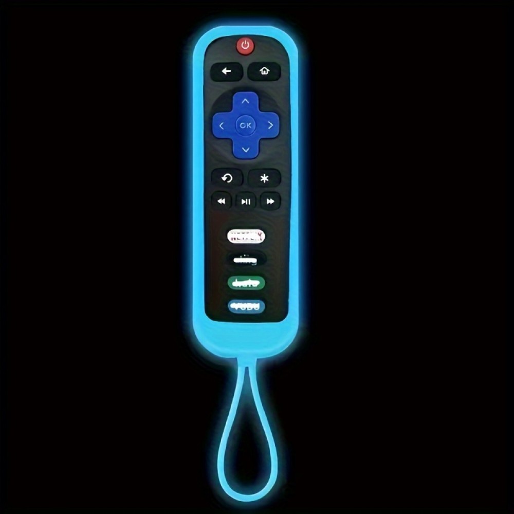TCL Roku RC280TV Remote Silicone Protective Cover — Drop-Resistant Design with Nightlight Compatibility