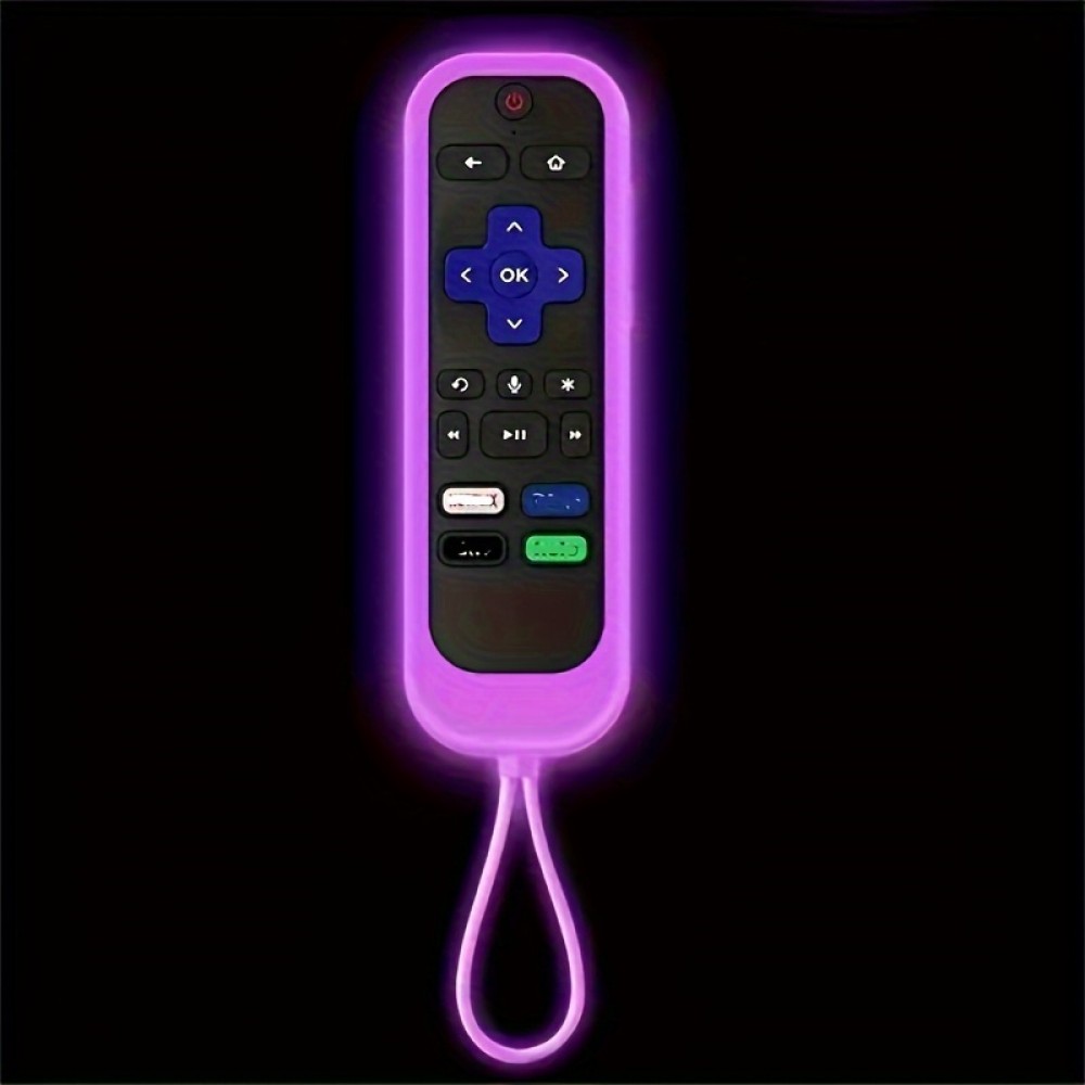 TCL Roku RC280TV Remote Silicone Protective Cover — Drop-Resistant Design with Nightlight Compatibility