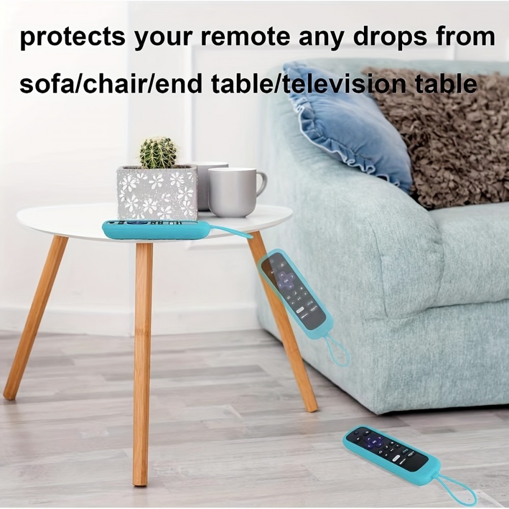 TCL Roku RC280TV Remote Silicone Protective Cover — Drop-Resistant Design with Nightlight Compatibility