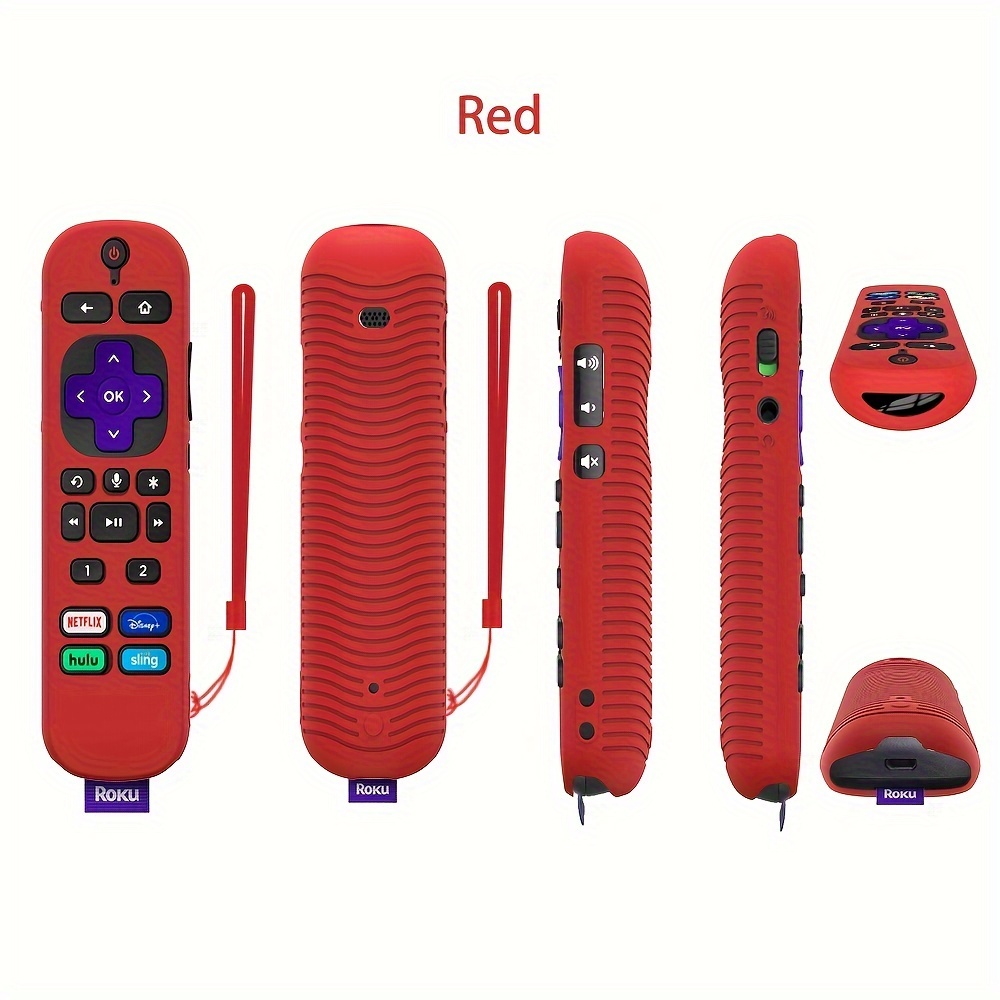 Roku RCA1R Voice Remote Silicone Protective Case with Lanyard