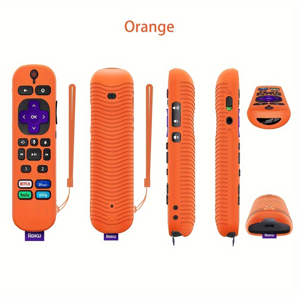 Roku RCA1R Voice Remote Silicone Protective Case with Lanyard