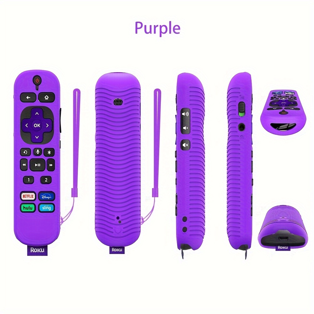 Roku RCA1R Voice Remote Silicone Protective Case with Lanyard