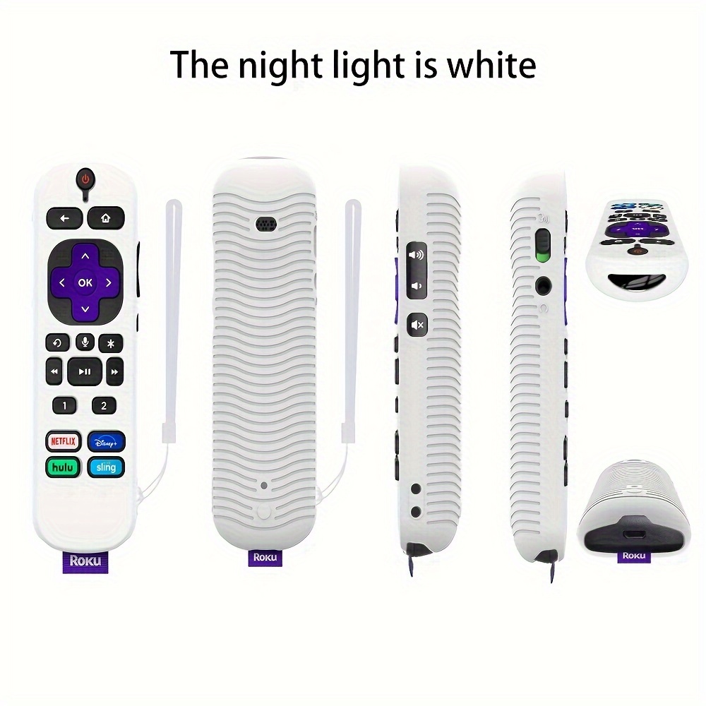 Roku RCA1R Voice Remote Silicone Protective Case with Lanyard