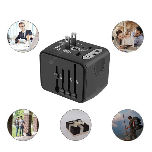 4-Port USB Universal Travel Adapter (US/UK/EU/AU)