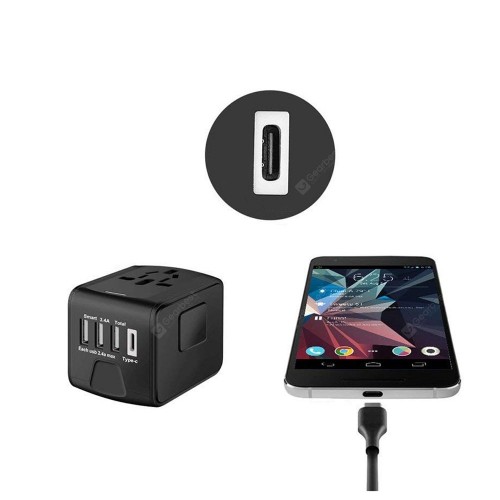 4-Port USB Universal Travel Adapter (US/UK/EU/AU)