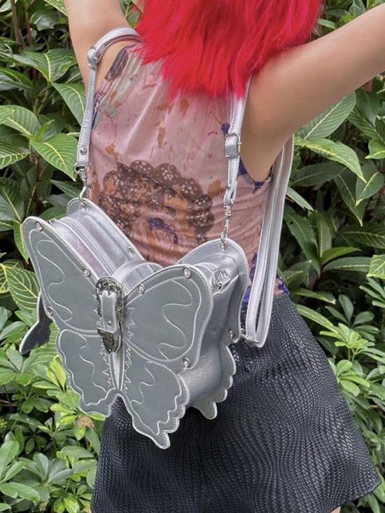 Creative Butterfly Shape Buckle Design Backpack