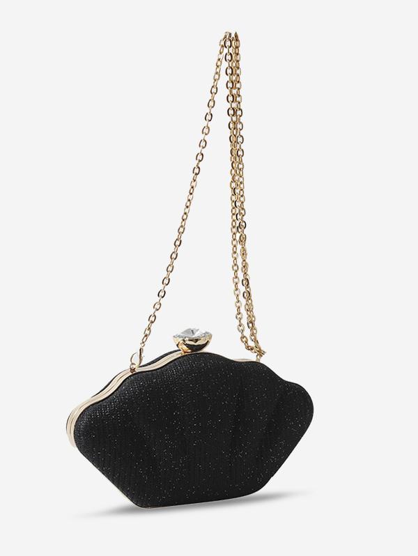 Glitter Shell Shaped Crossbody Bag
