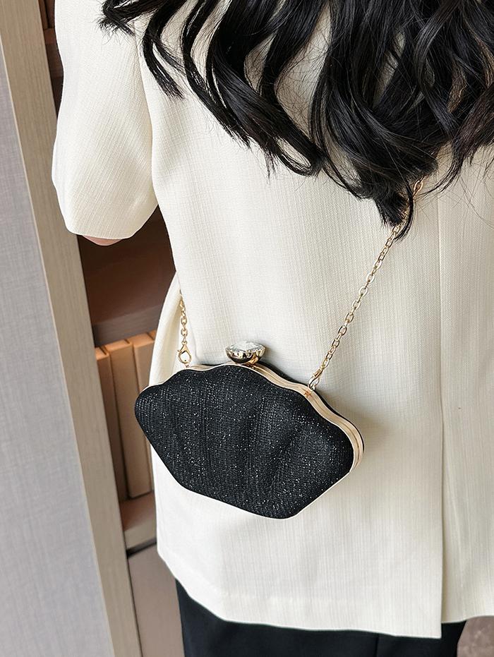 Glitter Shell Shaped Crossbody Bag
