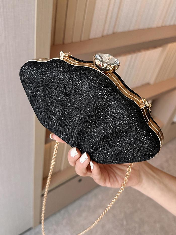 Glitter Shell Shaped Crossbody Bag
