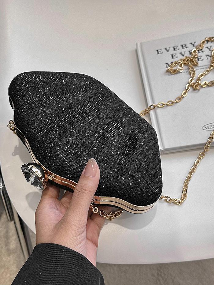 Glitter Shell Shaped Crossbody Bag