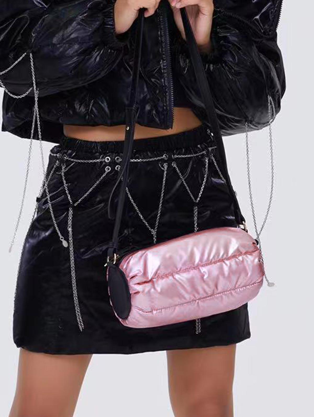 Women's Daily Fashion Padded Quilted Puffer Design Pillow Shape Crossbody Bag
