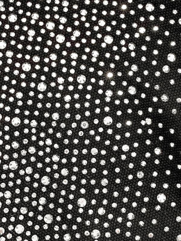 Women's Retro Style Sparkly Shimmery Shine Rhinestones Decor Party Cocktail Prom Eveing Metal Chain Clutches Handbag