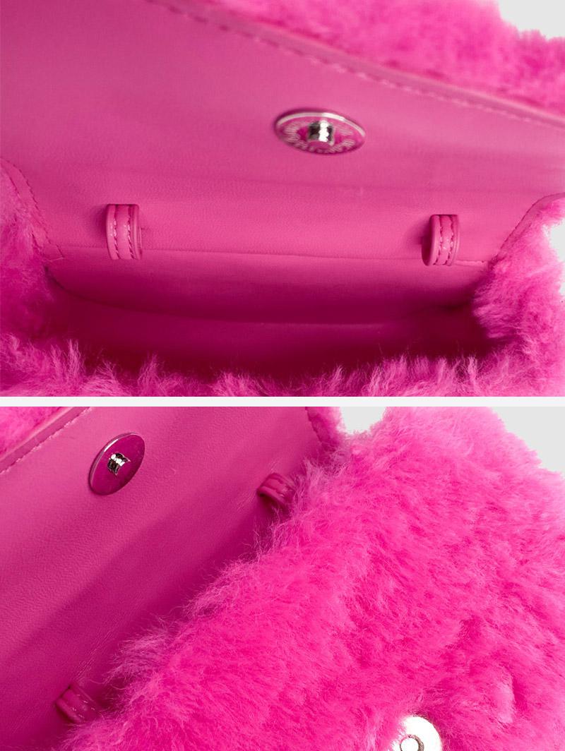 Women's Winter Fluffy Faux Fur Solid Color Date Night Crossbody Tote Bag