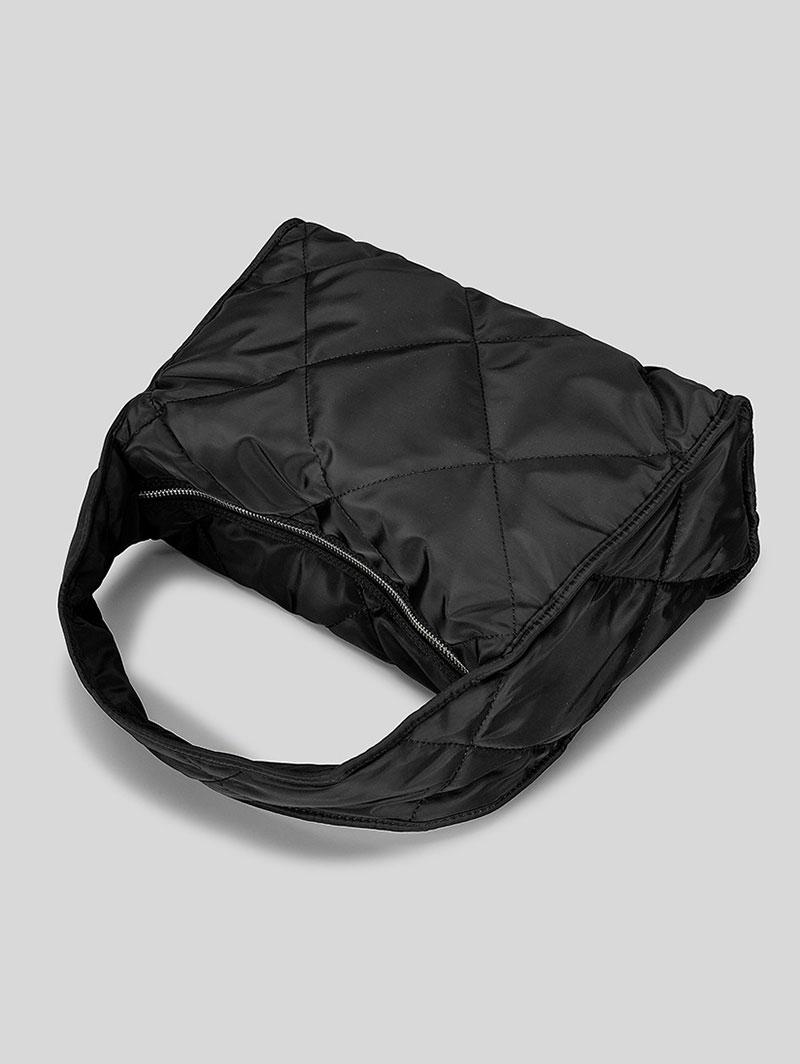 Women's Simple Style Solid Color Argyle Quilted High Capacity Tote Bag