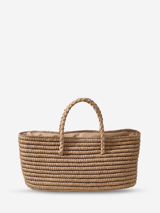 Beach Vacation Straw Tote Bag