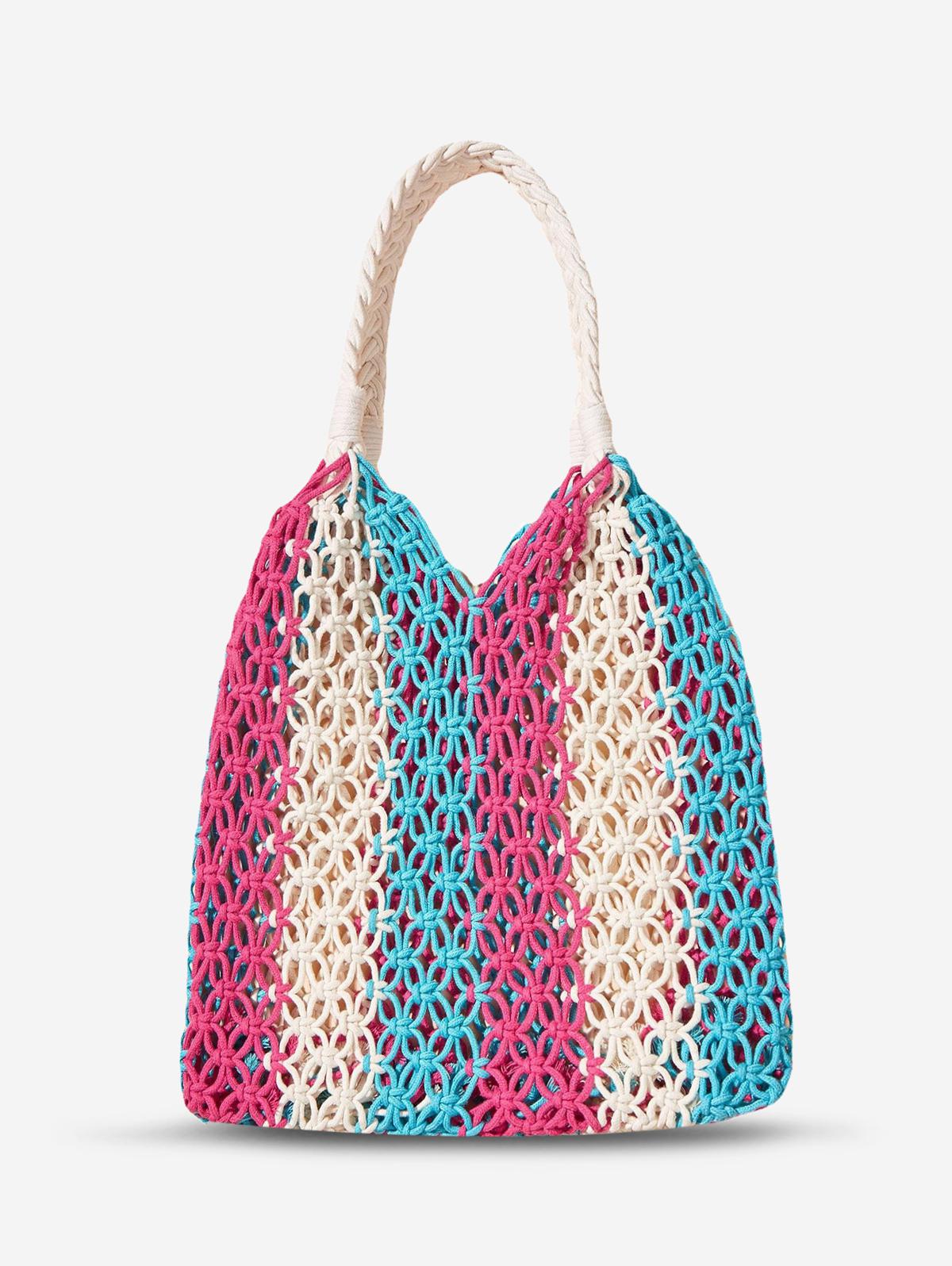 Macrame Woven Vacation Beach Handbag