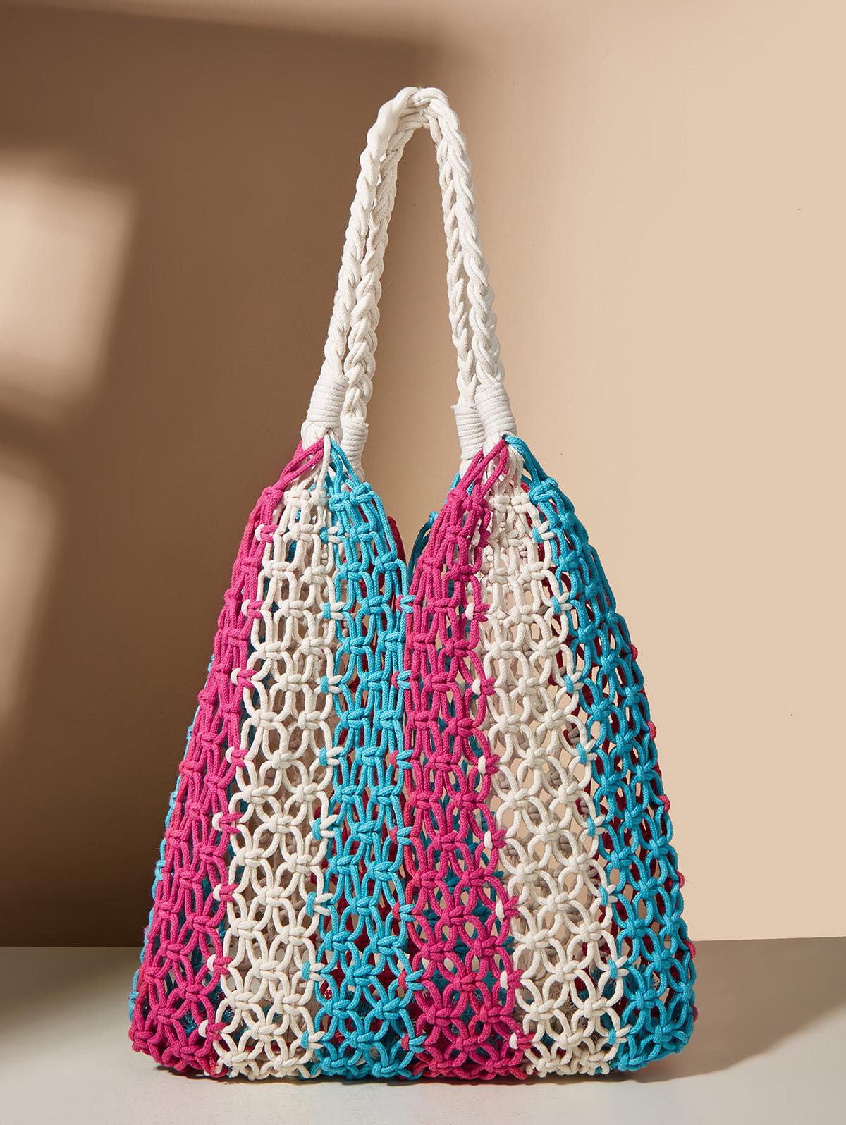 Macrame Woven Vacation Beach Handbag