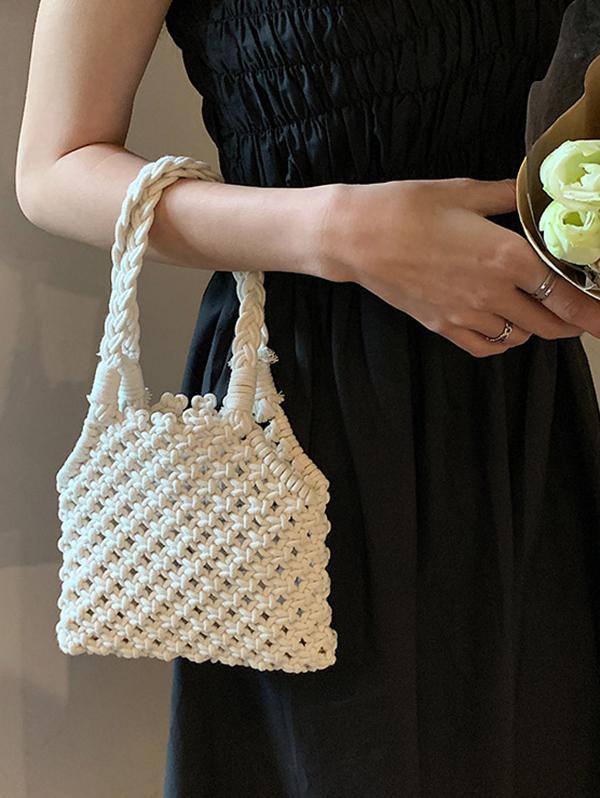 Beach Vacation Macrame Shoulder Bag
