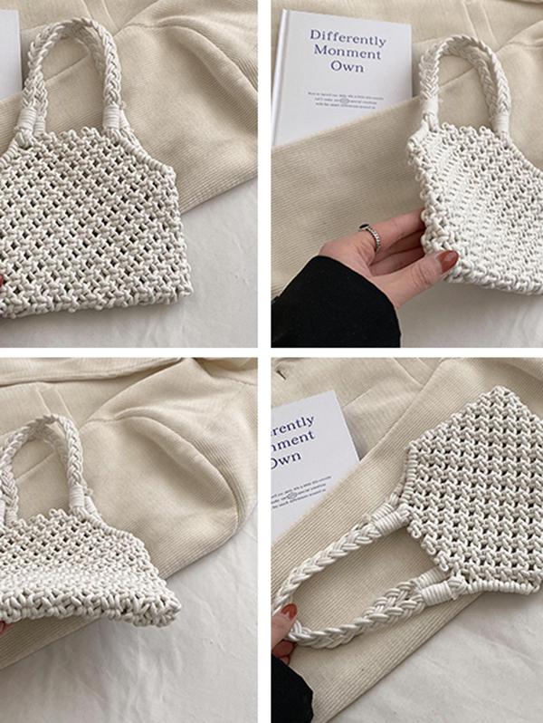 Beach Vacation Macrame Shoulder Bag