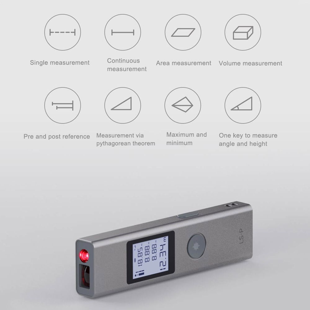 LS-P Handheld Rangefinder USB Flash Charging Laser-Range-Finder High-Precision Measurement