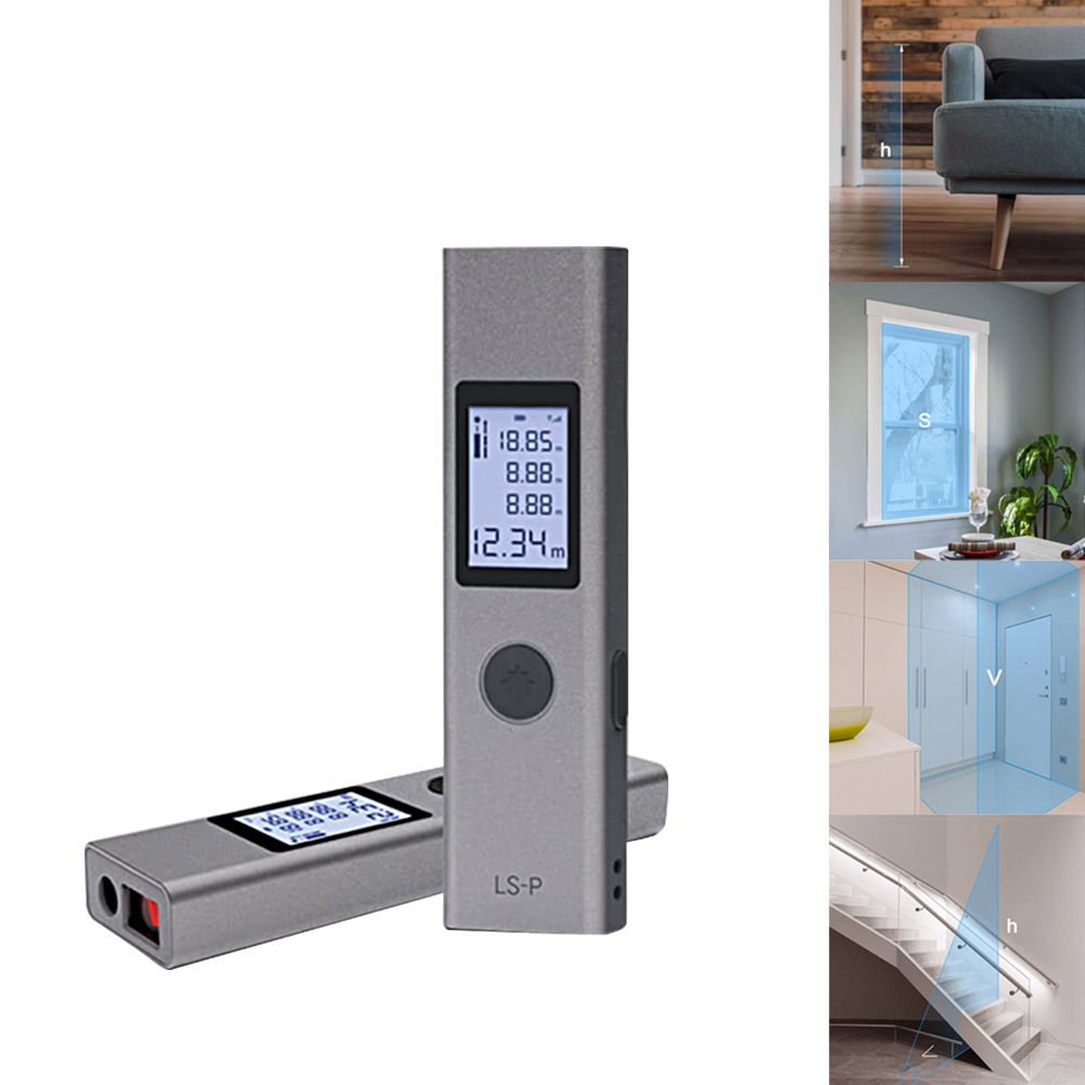LS-P Handheld Rangefinder USB Flash Charging Laser-Range-Finder High-Precision Measurement