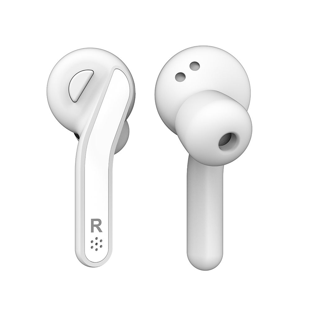 BT Earphone True Wireless Stereo Earbud Headset for Phone White