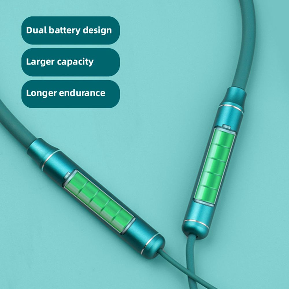 TWS Neckband Earphone S1 Wireless In Ear Sports Headset Arbitrary Bending 3D Surround Magnetic Absorption Storage Waterproof Earphone Gules