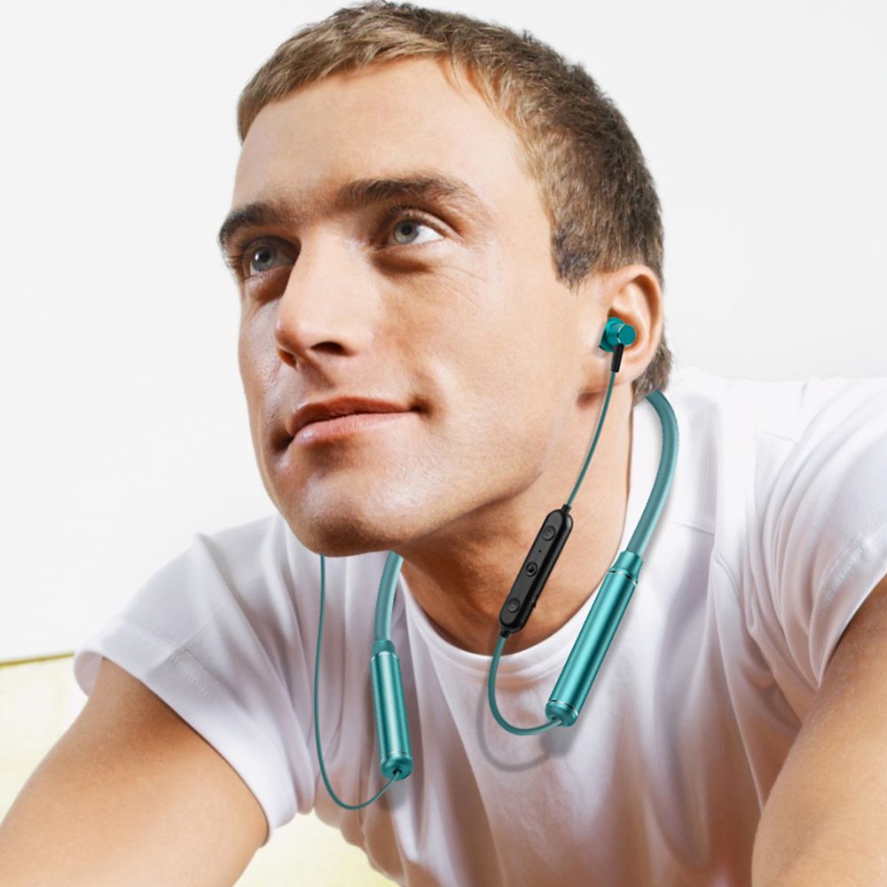 TWS Neckband Earphone S1 Wireless In Ear Sports Headset Arbitrary Bending 3D Surround Magnetic Absorption Storage Waterproof Earphone Gules