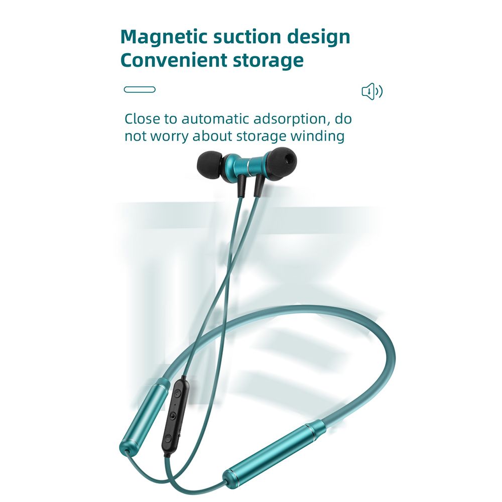 TWS Neckband Earphone S1 Wireless In Ear Sports Headset Arbitrary Bending 3D Surround Magnetic Absorption Storage Waterproof Earphone Gules