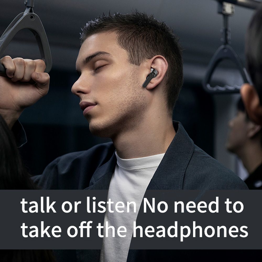TWS ENC Noise Cancelling Headphones P9 BT Wireless Earphones Double Mark ENC Noise-cancelling calls Long Battery Life  Black