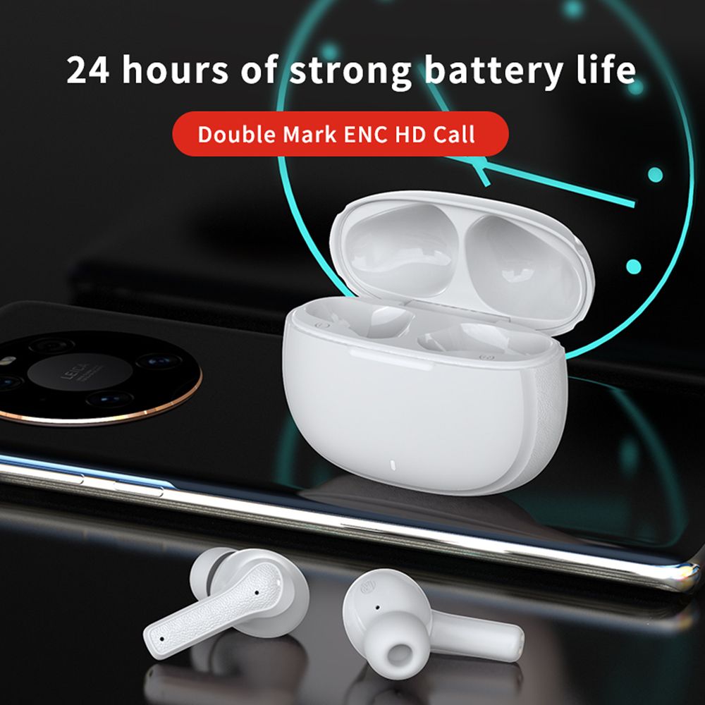 TWS ENC Noise Cancelling Headphones P9 BT Wireless Earphones Double Mark ENC Noise-cancelling calls Long Battery Life  Black