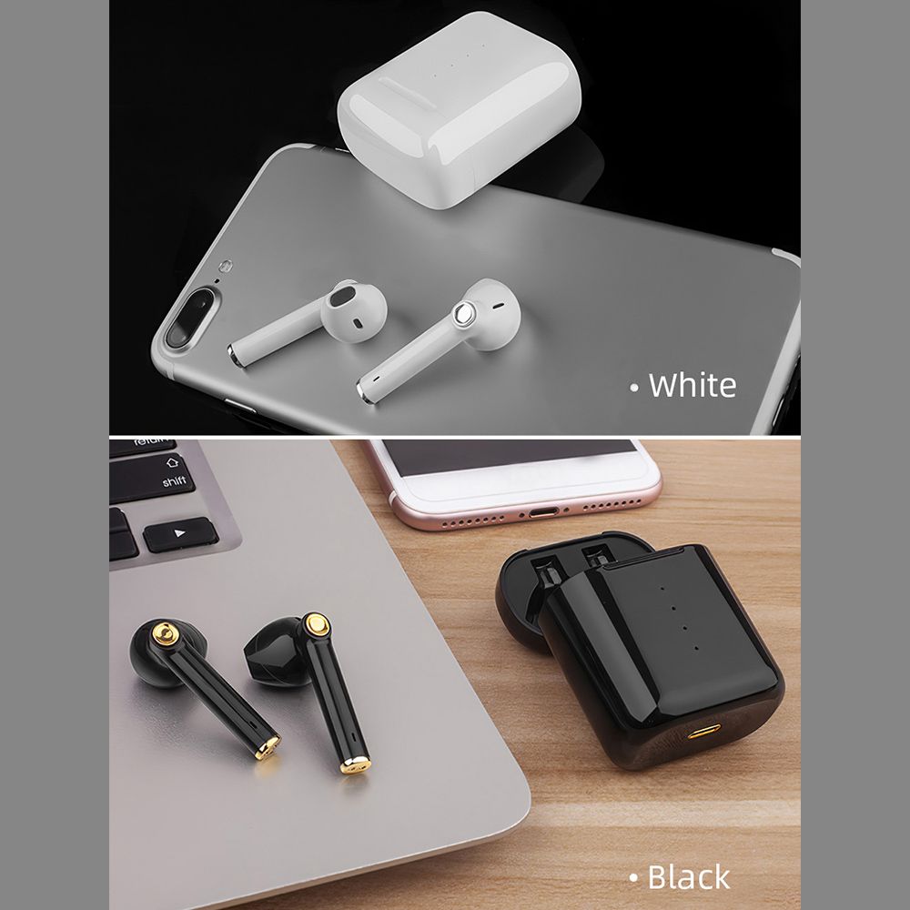 HD-S16 True Wireless BT Headset Sports Earphones Business Earbuds Stereo Touch Control for iPhone Noise Reduction Mini Headphones